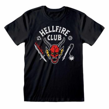 Stranger Things Shirt Hellfire Club Schwarz