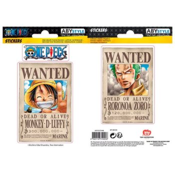One Piece Sticker Wanted Luffy/Zoro