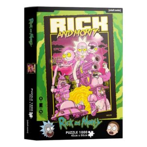 Rick & Morty Puzzle Retro Poster